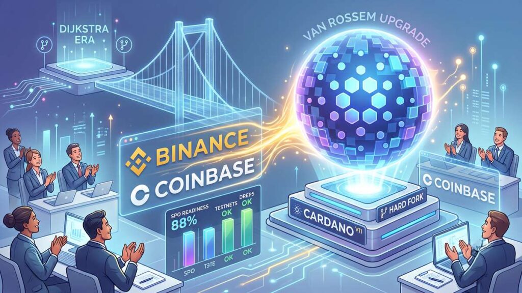 Binance -Coinbase actualización de Cardano-