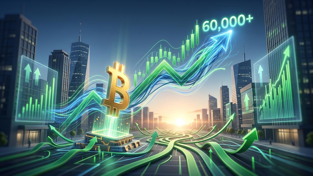 Bitcoin se recupera por encima de los $60.000 dólares