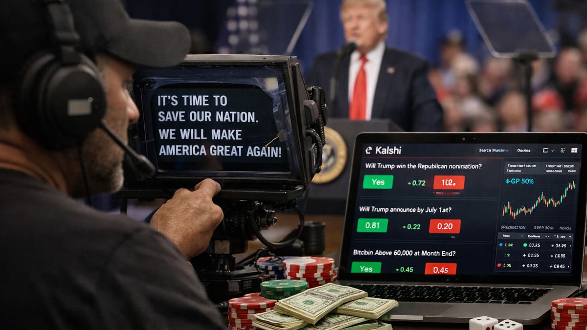 El Operador de Teleprompter de Trump, Acusado de Lucrar con Apuestas en Kalshi