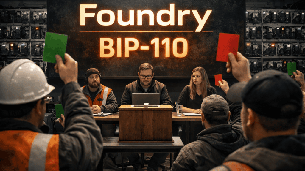 Foundry Insta a los Mineros a Apoyar la Propuesta de Límite de Datos del BIP-110