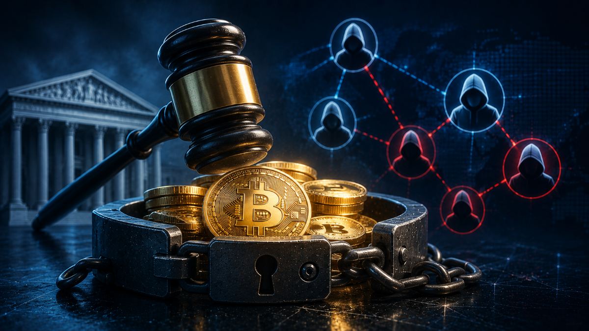 El DOJ busca decomisar más de $25M en cripto ligados a estafas globales de inversión y romance contra miles de víctimas.