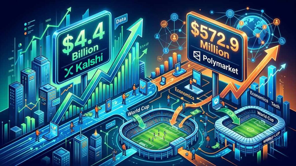 Los mercados no deportivos en Kalshi y Polymarket registraron un máximo de 4.400 millones de dólares
