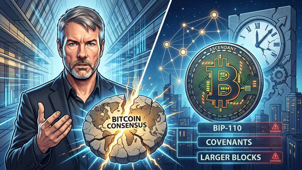 Michael Saylor-soft fork BIP-110 en Bitcoin