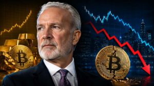 Peter Schiff Afirma Que La Correlación De Bitcoin Con El Oro Fue Un Mito Mientras Su Vínculo Con El Nasdaq Finalmente Se Rompe