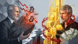 Peter Schiff predice una fuerte corrección de Bitcoin