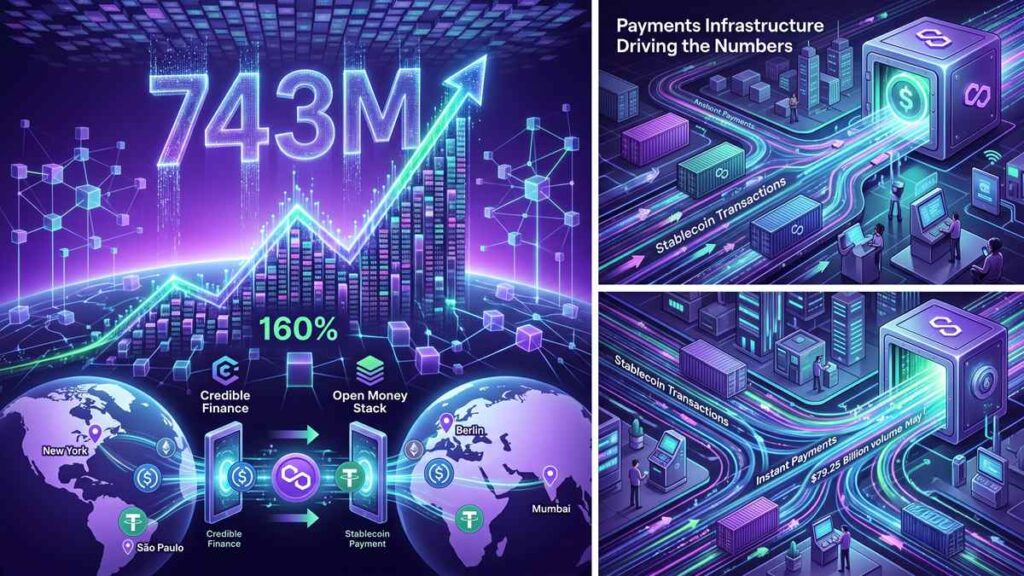 Polygon registró un récord histórico de 743 millones de transacciones en el Q2 de 2026
