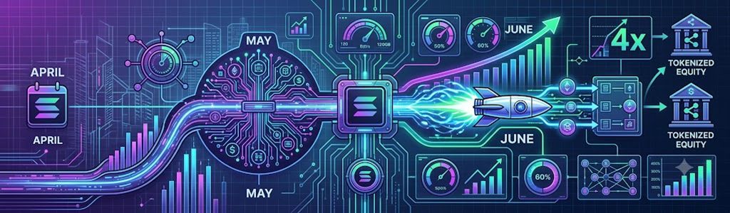 Solana procesó $5.8 mil millones en volumen de activos tokenizados durante Q2 2026, alcanzando su trimestre más sólido para la actividad relacionada con activos del mundo real.