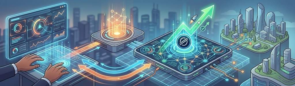 El token Stellar cotiza en torno a los $0,1774 dólares en el gráfico diario del intercambio Coinbase.