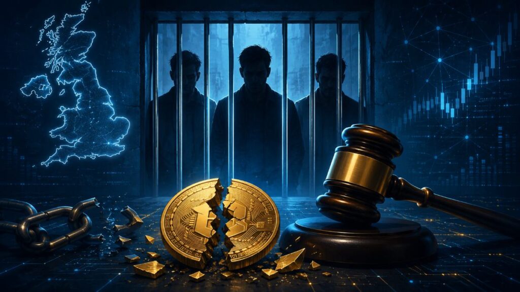 Reino Unido encarcela a tres hombres por una estafa policial falsa que robó más de £4M en cripto.