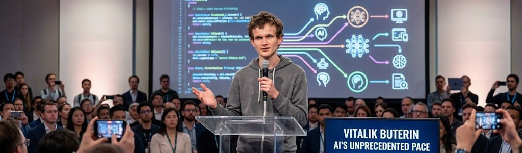 Vitalik Buterin considera que la inteligencia artificial está superando capacidades humanas más rápido de lo esperado.