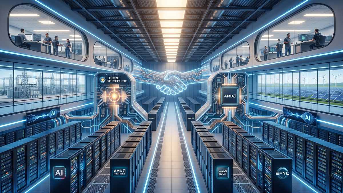 Core Scientific y AMD firman una alianza masiva de centros de datos para inteligencia artificial