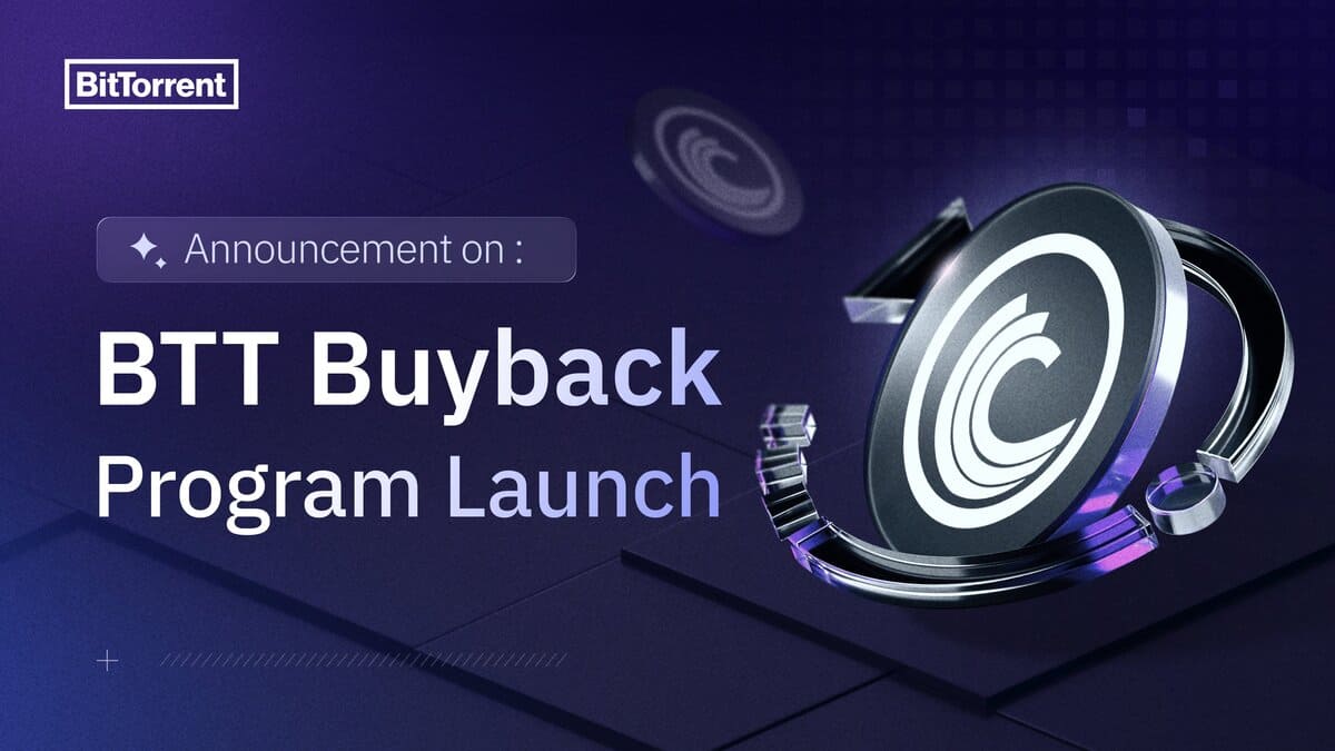 BitTorrent Anuncia Recompra de BTT y Programa de Quema Trimestral para el Q3