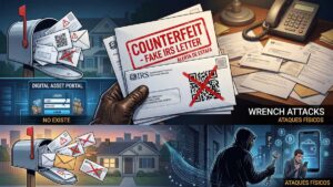 estafas cripto-cartas falsas del IRS