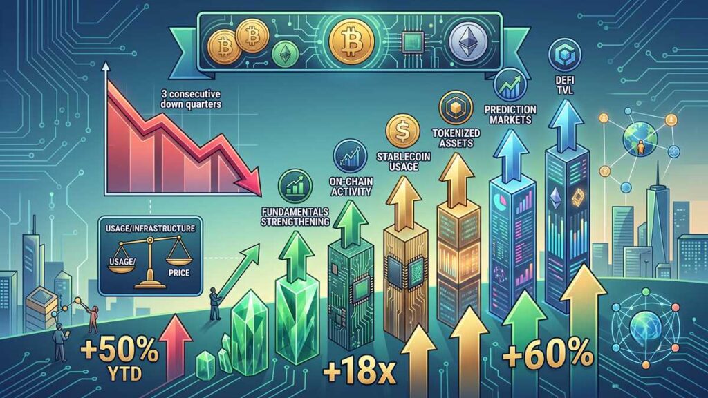 Bitwise revela que el sector cripto duplica su escala operativa y adopción institucional respecto a 2022