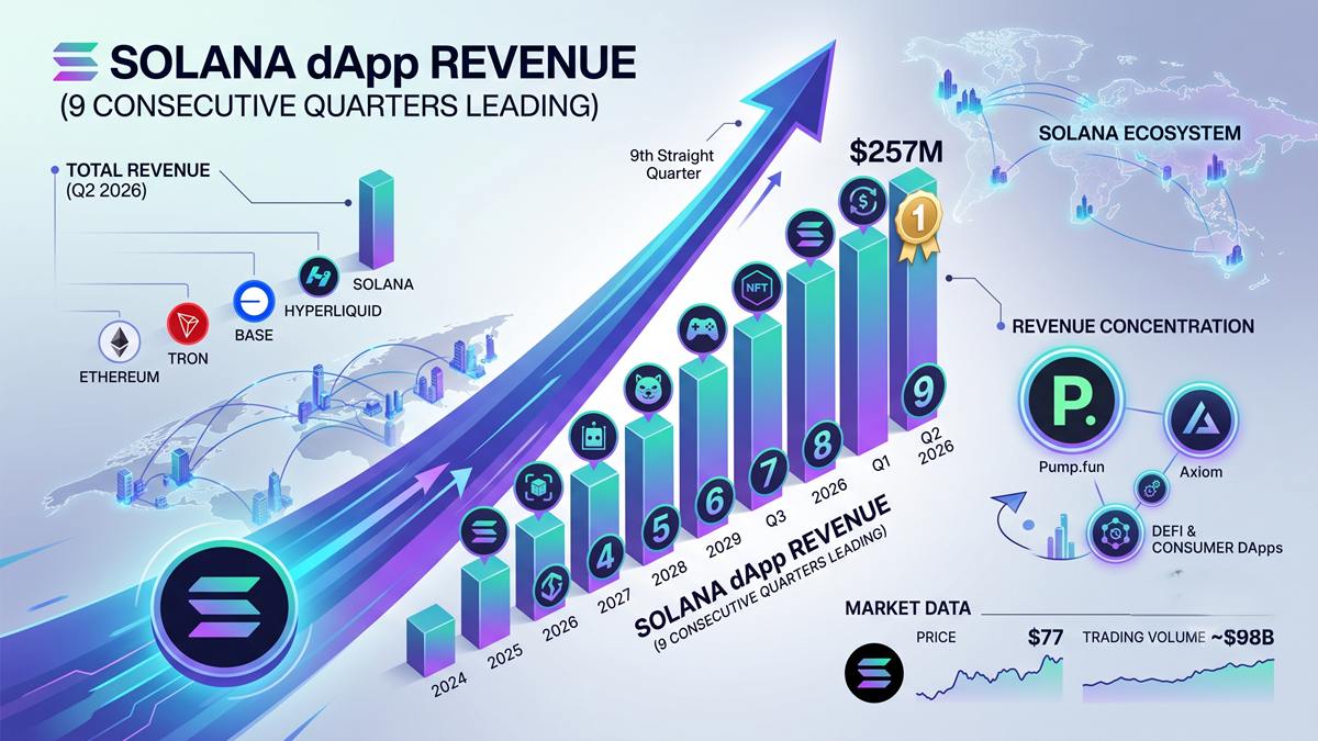 ingresos por dApps - Solana-