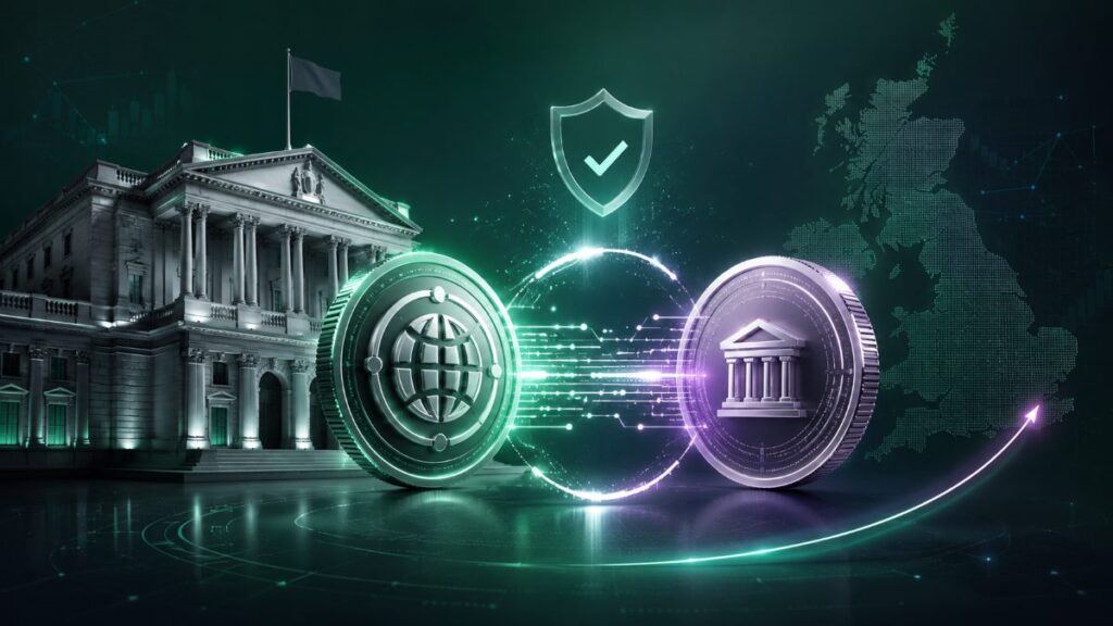 El BOE prueba stablecoins y una posible libra digital en finanzas transfronterizas, explorando crédito para pymes, factoring y liquidación.