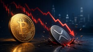 Bitcoin retrocede hacia $64.000 mientras la incertidumbre sobre Ormuz, las ventas de Strategy y la debilidad de XRP presionan al mercado cripto.