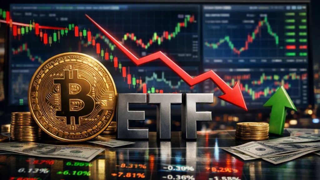 Los ETF de Bitcoin Rompen una Racha de Nueve Días de Entradas con una Salida de $201.9M