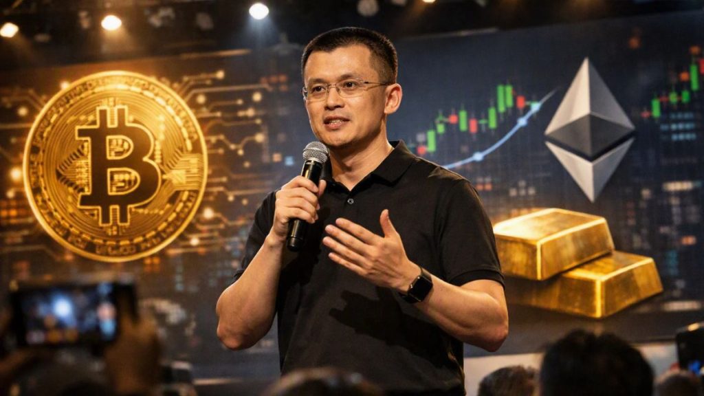 Changpeng Zhao afirma que Bitcoin podría superar al oro en el próximo ciclo alcista