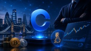 Coinbase lanza en Reino Unido una suite de derivados para profesionales con perpetuos, futuros, opciones cripto y apalancamiento de hasta 50x.