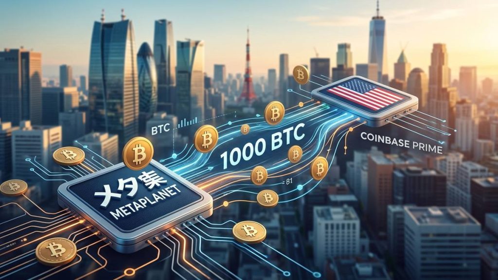 Metaplanet transfiere Bitcoin a Coinbase Prime