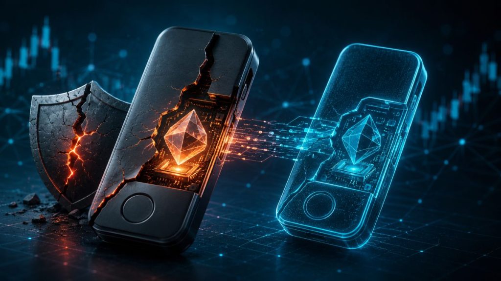OneKey reproduce un fallo de reemplazo de transacciones en una versión antigua de Ledger y recomienda actualizar el software.