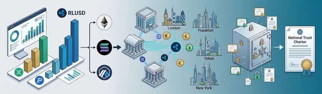 La stablecoin RLUSD de Ripple alcanza los 1.560 millones de dólares en capitalización