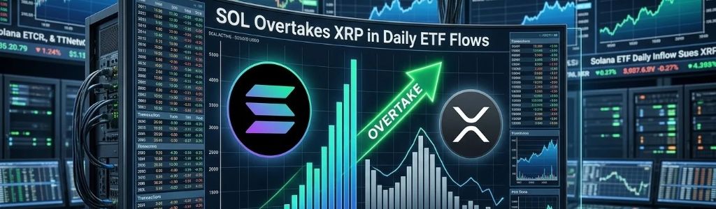 SOL supera a XRP en flujos diarios de ETF