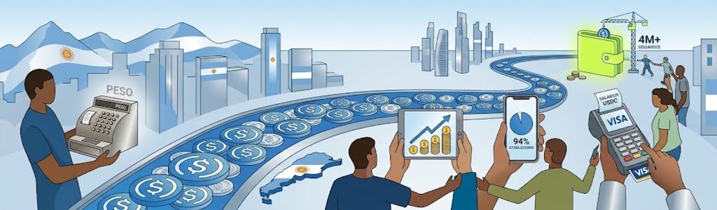 Argentina ahora se encuentra entre los mercados cripto más fuertes de América Latina, con aproximadamente una de cada cinco personas utilizando activos digitales.