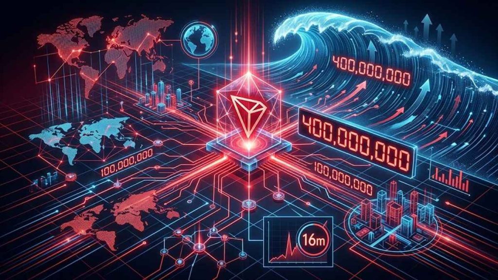 TRON Alcanza 400M de Cuentas Tras Sumar Sus Últimos 100M en Solo 16 Meses