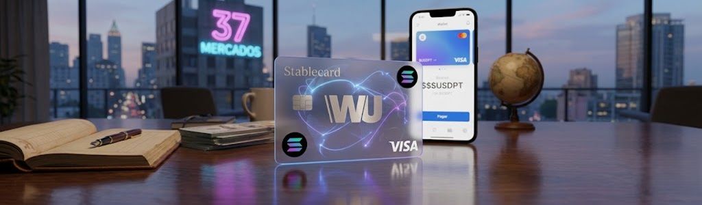Western Union lanza tarjeta de stablecoin en Solana