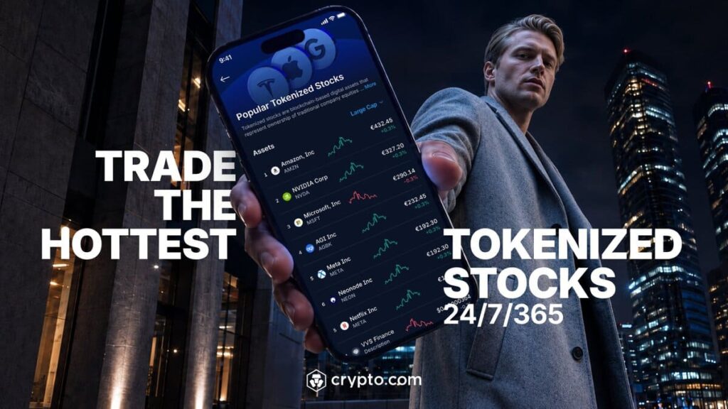 Crypto.com Lanza Derivados de Acciones Tokenizadas Dinámicas en un Mercado al Alza