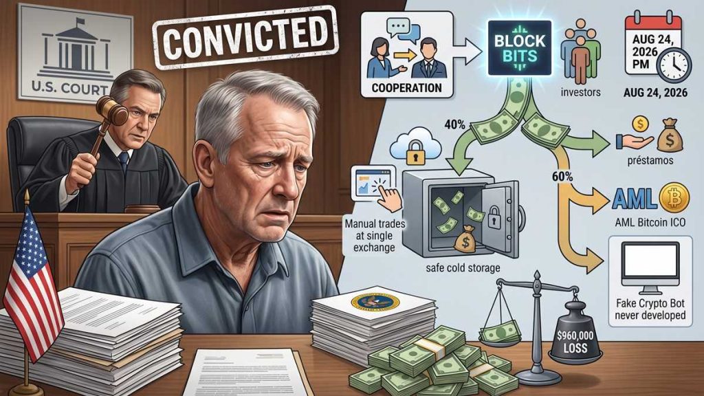 fundador de Block Bits-esquema de bot cripto falso