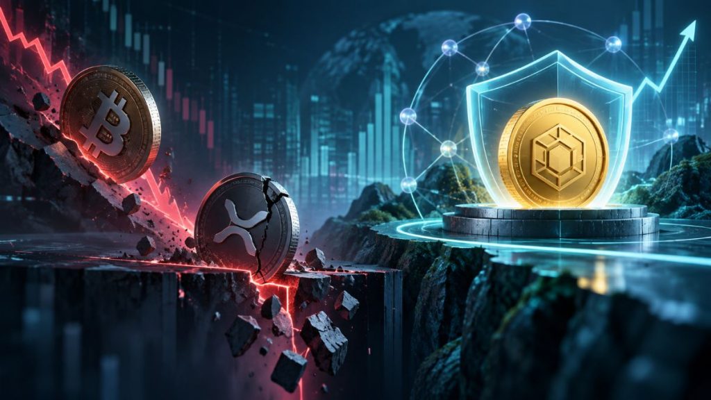 Bitcoin cae hacia $78K mientras XRP pierde el soporte de $1.40, pero BNB y varios tokens DeFi muestran mayor resistencia frente al mercado.