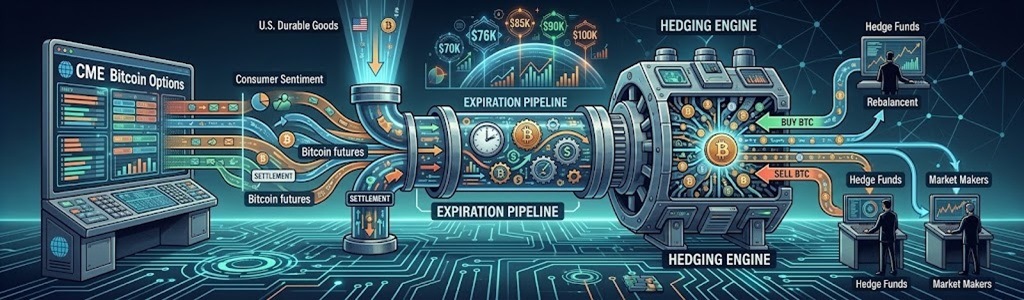 Alrededor de $15.6 mil millones en opciones de Bitcoin vencen el viernes en Deribit, con las calls superando a las puts y una relación put-to-call cercana a 0.71.