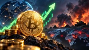 Bitcoin supera los $84K por primera vez desde enero mientras un fuerte short squeeze impulsa el precio pese a las tensiones geopolíticas.