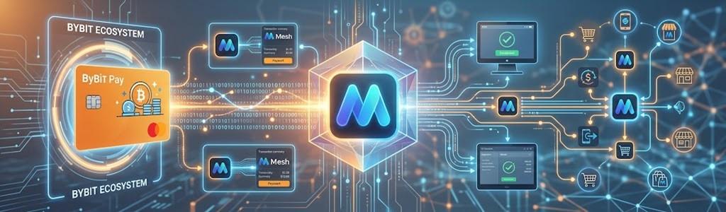 Bybit Pay integra la red Mesh, conectando sus balances de criptomonedas con más de 300 plataformas