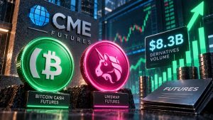 CME suma futuros de Bitcoin Cash y Uniswap mientras su negocio de derivados cripto promedia $8,3B diarios en volumen nocional durante H1 2026.
