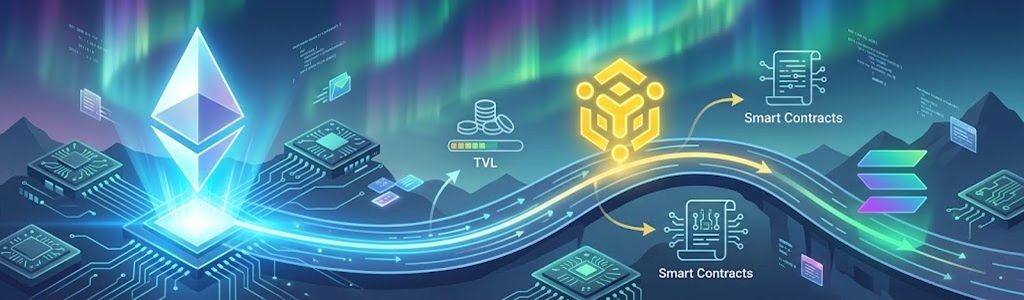 BNB Chain ha superado a Solana en valor total bloqueado (TVL) en DeFi, alcanzando $5.94 mil millones frente a los $5.89 mil millones de Solana.