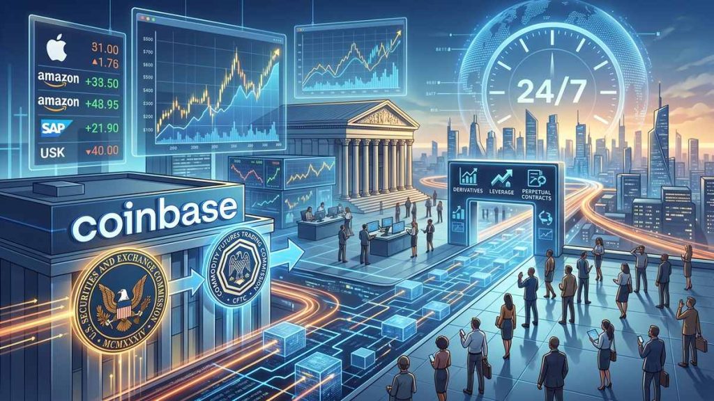 Coinbase solicita el aval de la SEC para el trading de perpetuos-