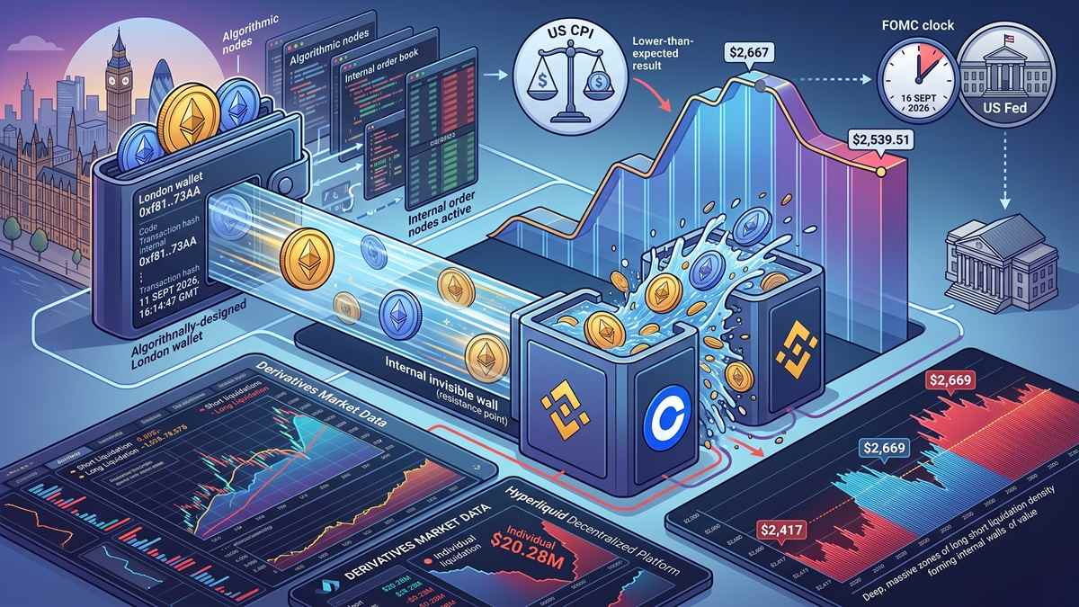 Wintermute transfirió 61.847 ETH valorados en 160,3 millones de dólares hacia Binance y Coinbase