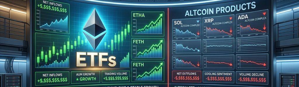 Los ETF de Ethereum se mantienen en positivo