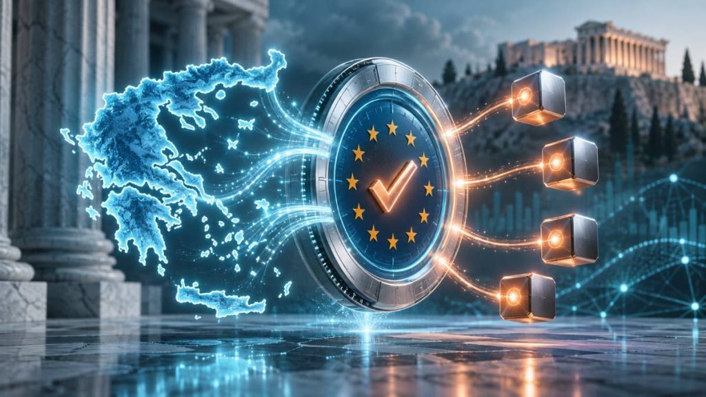 Grecia entra por primera vez al registro MiCA de la UE con cuatro proveedores cripto, incluido Piraeus Bank, mientras avanza la adopción regulada.
