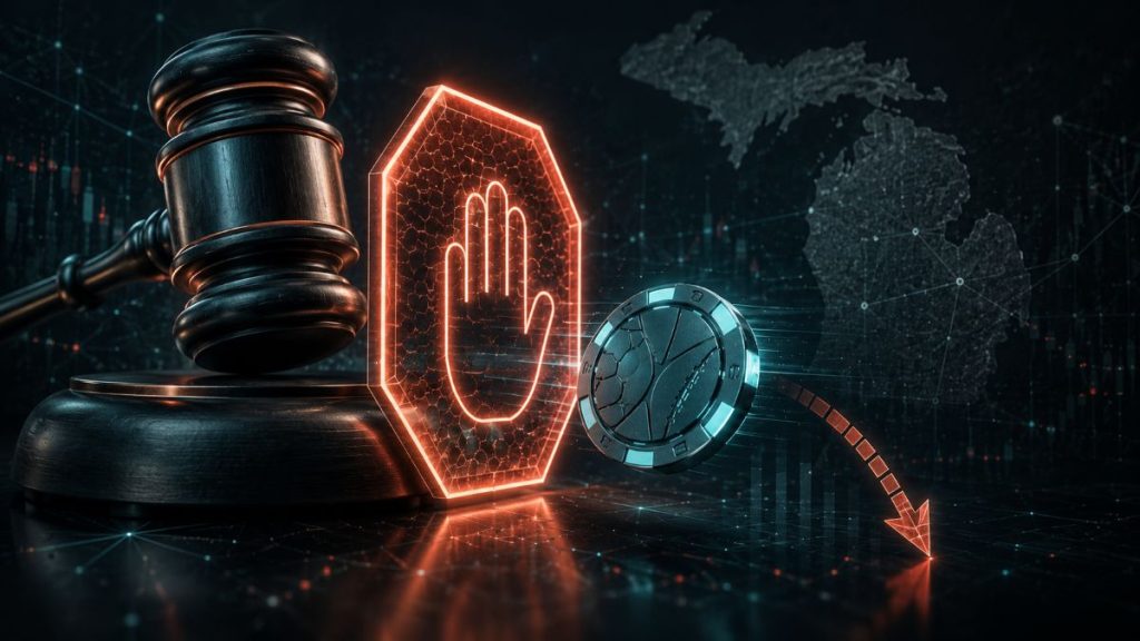 Michigan obliga a Kalshi a bloquear contratos deportivos con geofencing y multas diarias de $500K por incumplimiento.