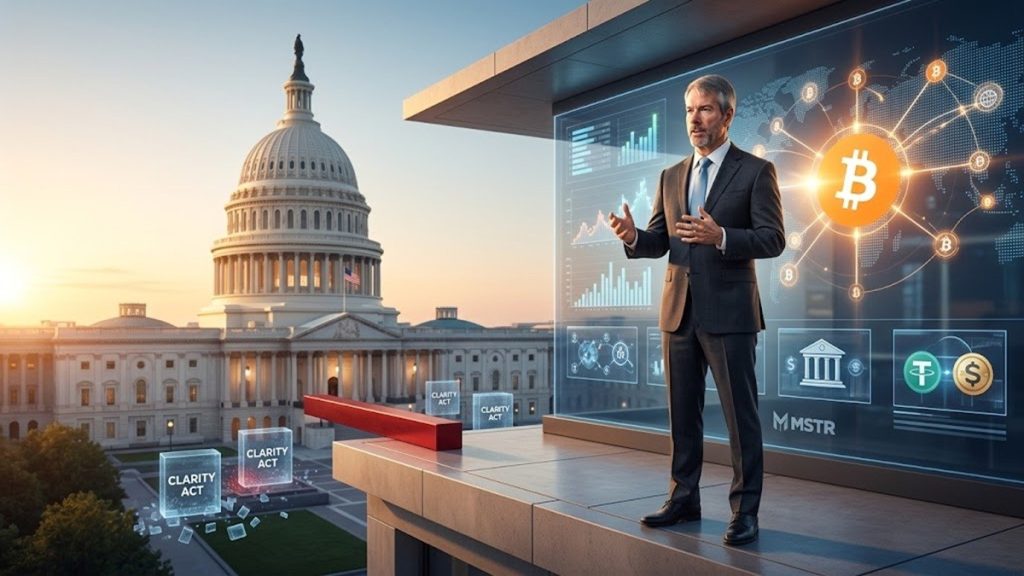 Michael Saylor Habla Tras El Revés Del CLARITY Act Y Actualiza Sus Expectativas Sobre Bitcoin