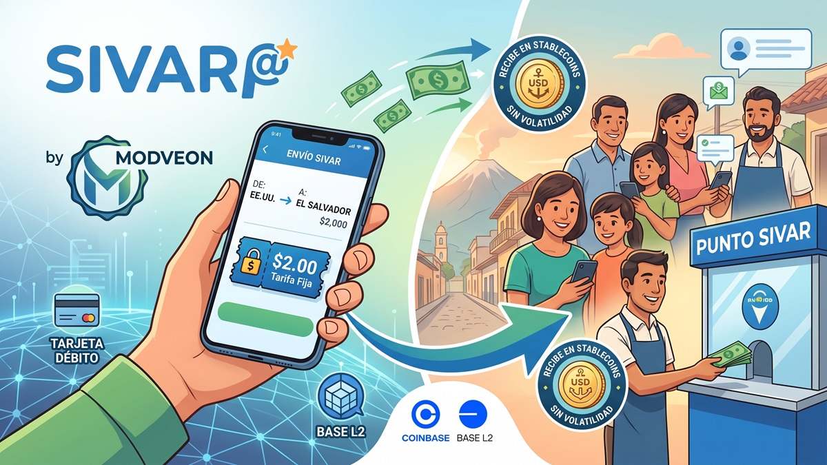 Modveon y Coinbase - El Salvador-