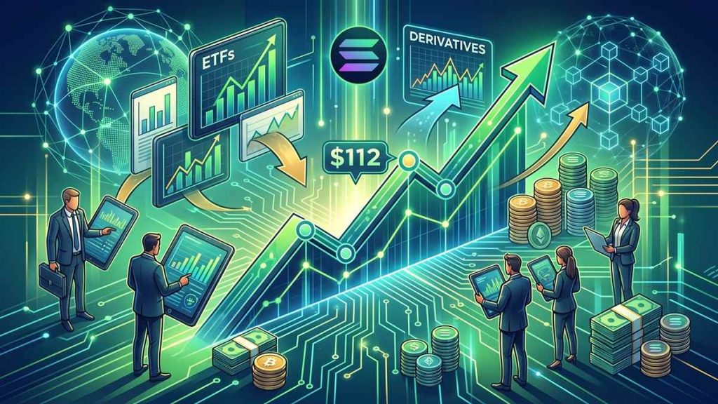 Solana se dispara a $112 tras registrar $85 millones en volumen negociado del ETF BSOL