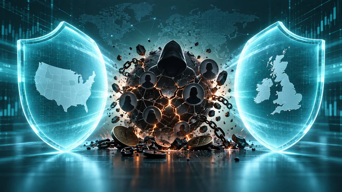 Estados Unidos y Reino Unido coordinan una ofensiva conjunta contra centros de estafa vinculados con fraudes cripto y crimen organizado.