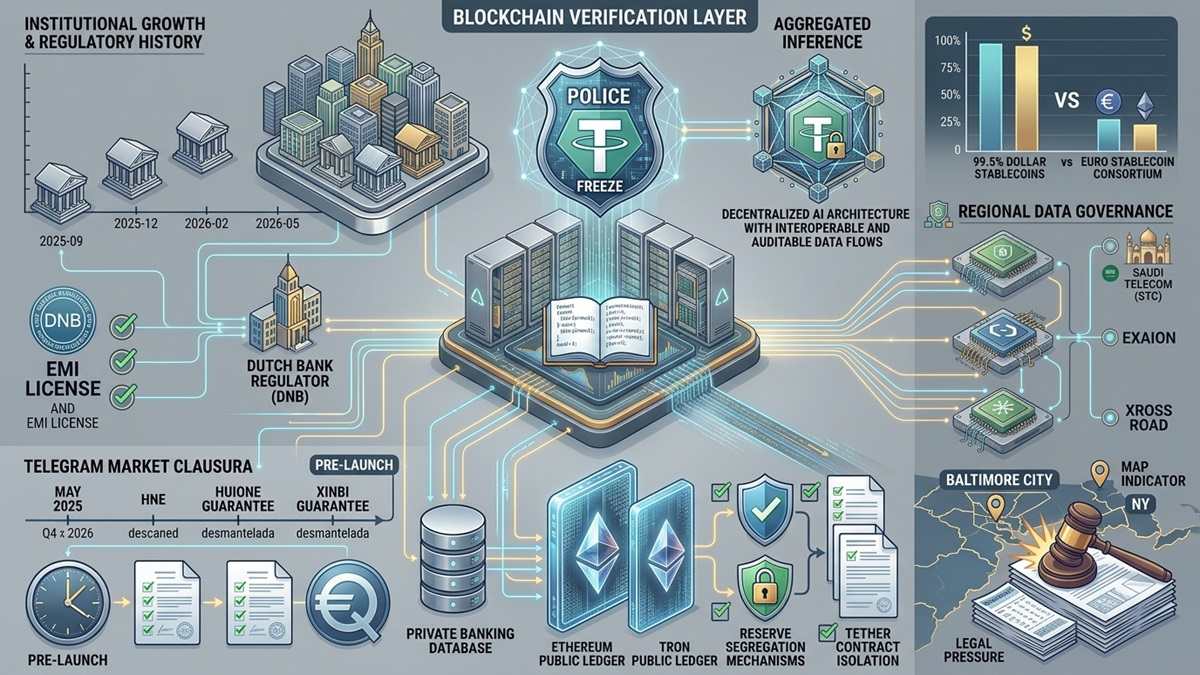 USDT congelados en billeteras vinculadas a Xinbi