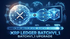 La enmienda BatchV1_1 en XRP Ledger alcanza cerca del 68% de apoyo de los validadores y busca el umbral del 80%
